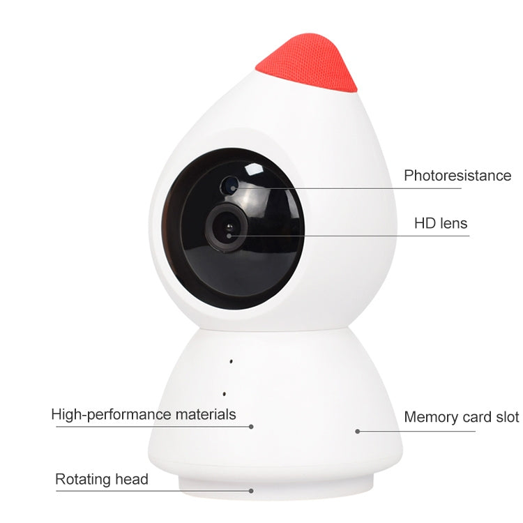 YT43 2 Million Pixels HD Wireless Indoor Home Little Red Riding Hood Camera, Support Motion Detection & Infrared Night Vision & Micro SD Card(EU Plug)