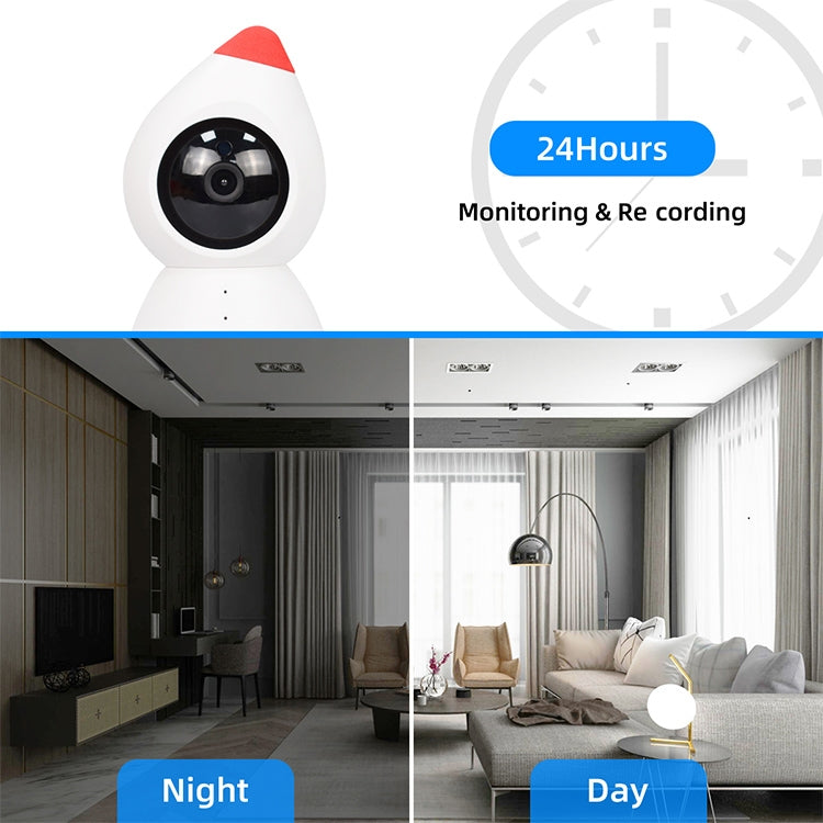 YT43 2 Million Pixels HD Wireless Indoor Home Little Red Riding Hood Camera, Support Motion Detection & Infrared Night Vision & Micro SD Card(AU Plug)