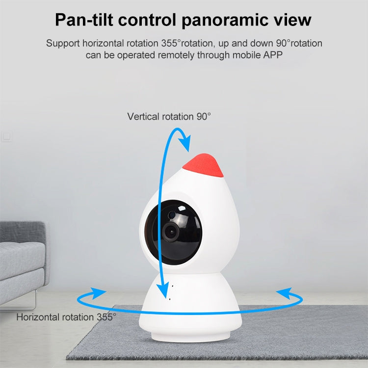 YT43 2 Million Pixels HD Wireless Indoor Home Little Red Riding Hood Camera, Support Motion Detection & Infrared Night Vision & Micro SD Card(EU Plug)