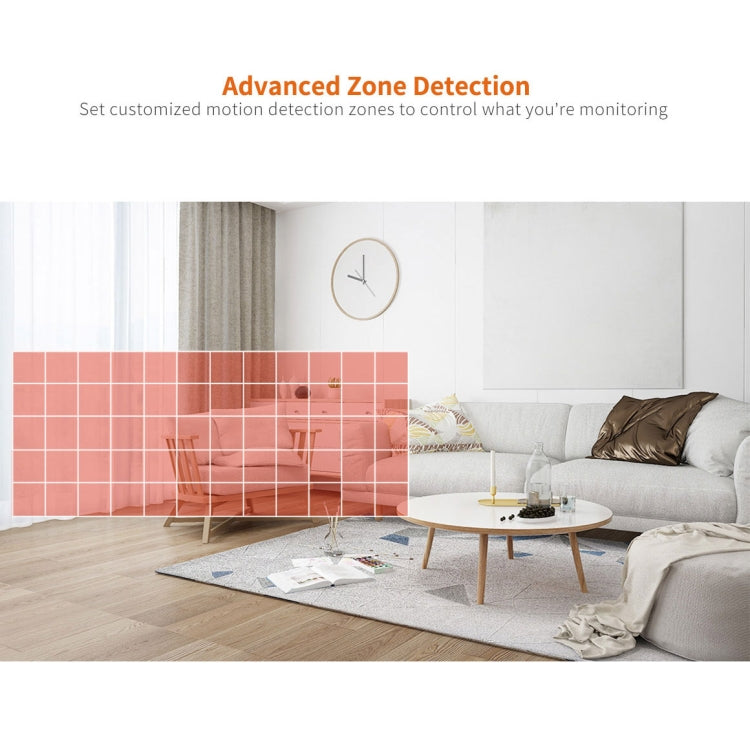 SriHome SH025 2.0 Million Pixels 1080P HD AI Auto-tracking IP Camera, Support Two Way Audio / Motion Tracking / Humanoid Detection / Night Vision / TF Card, US Plug
