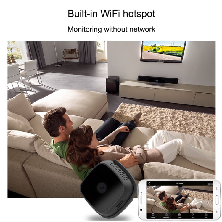 CAMSOY C9 HD 1280 x 720P 70 Degree Wide Angle Wireless WiFi Wearable Intelligent Surveillance Camera, Support Infrared Right Vision & Motion Detection Alarm & Loop Recording & Timed Capture(White)