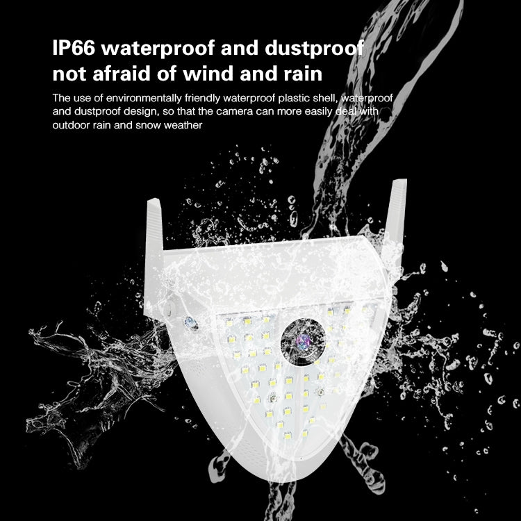 DP16 2.0 Megapixel 42 LEDs Garden Light Smart Camera, Support Motion Detection / Night Vision / Voice Intercom / TF Card, US Plug