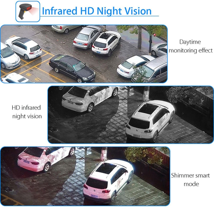 Wireless Surveillance Camera HD PTZ Home Security Outdoor IP66 Waterproof Network Dome Camera, Support Night Vision & Motion Detection & TF Card, EU Plug