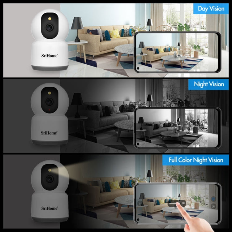 SirHome SH038 5MP QHD 5G WiFi IP Camera, Support Night Color & Motion Detection & Two Way Talk & Human Detection & TF Card, UK Plug