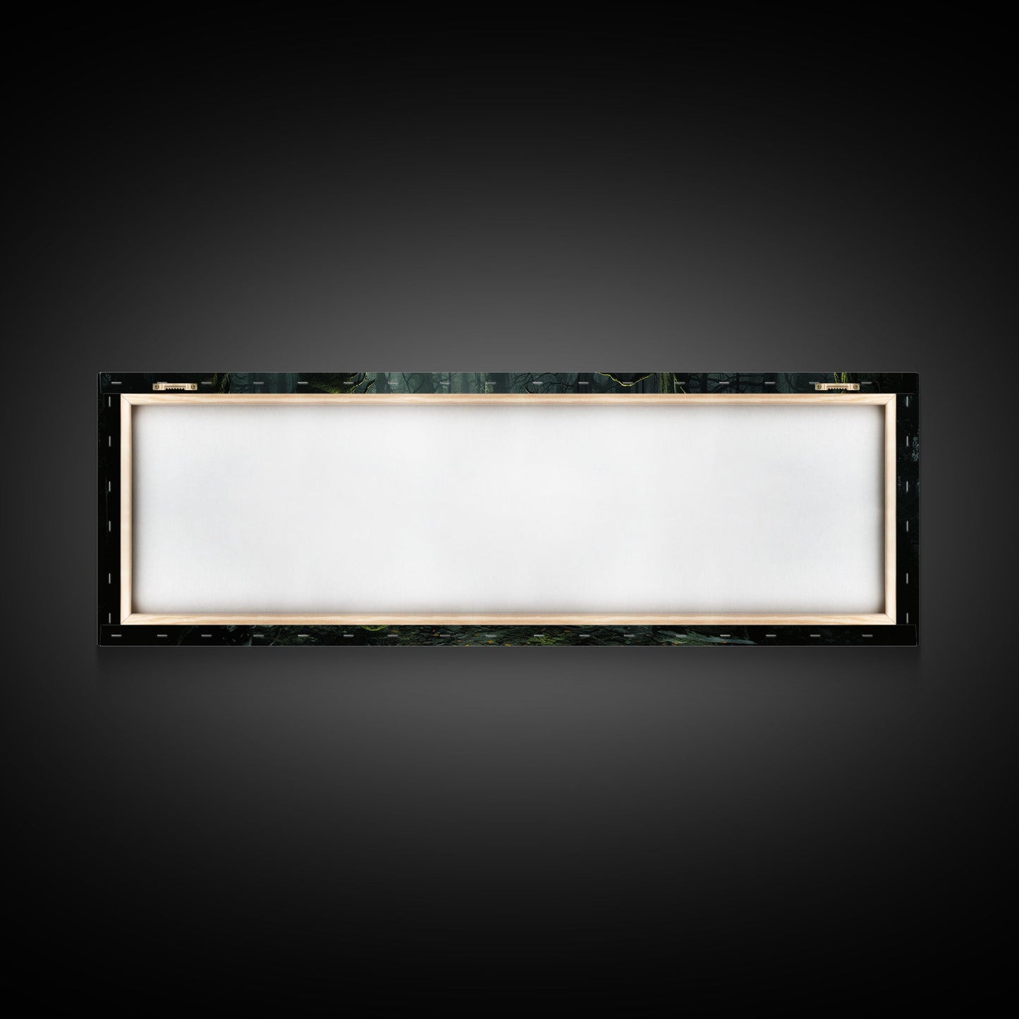 The Reclaimed Graveyard Panoramic Canvas Print, Framed Halloween Art, Spooky Decor, Halloween Art, Halloween Wall Art, Halloween Art Print