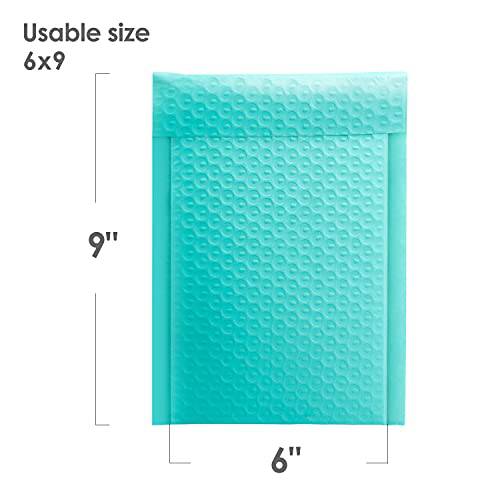 6x10 Bubble Mailer  #0 | Usable Size 6x9"| Teal