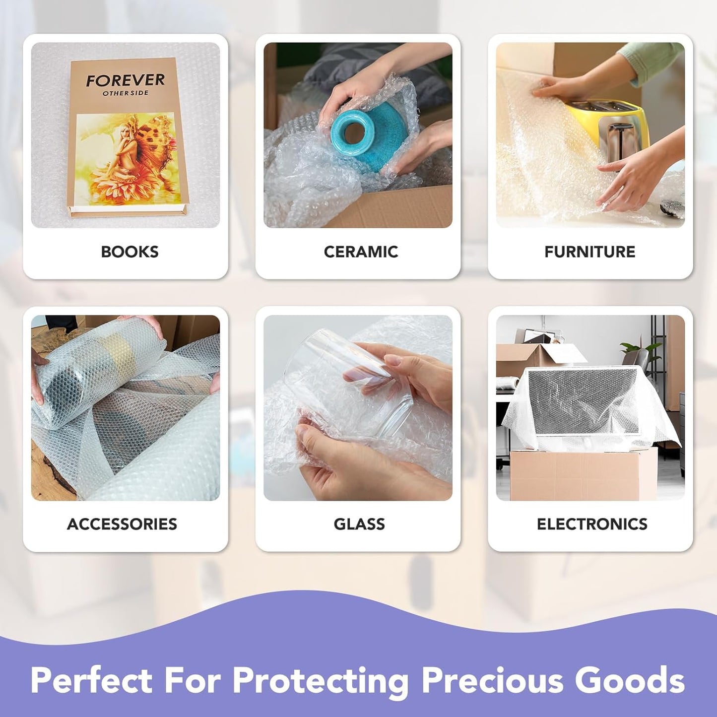 16 Inchx36ft Total Bubble Cushioning Wrap for Packing | 9 Pack Wholesale