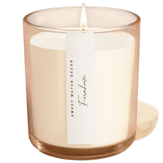 Farmhouse Soy Candle - Tinted Glass Jar - 12 oz
