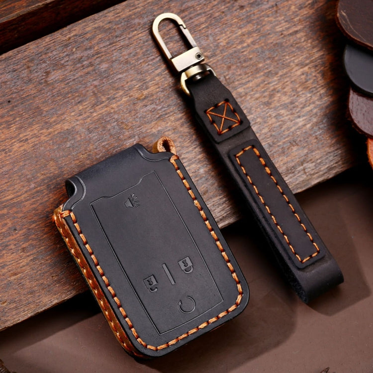 For Chevrolet GMC / Colorad 4-button C159 Car Key Leather Protective Case, 4-button