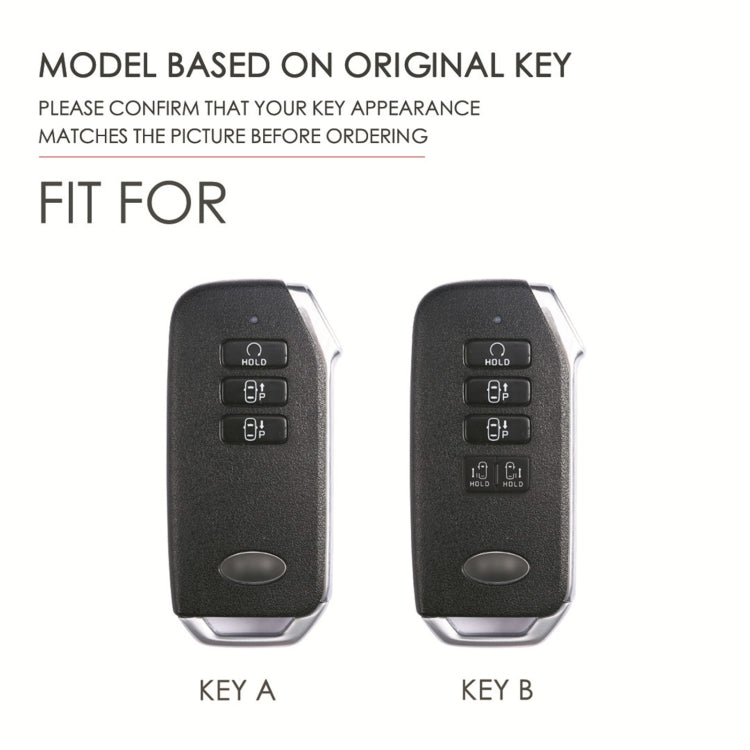 For Kia 5-button Hallmo Car Cowhide Leather Key Protective Cover Key Case, C202