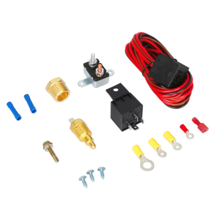 Car Temperature Sensor Switch Electric Cooling Fan Thermostat Wire Harness Assembly, Temperature Sensor Switch