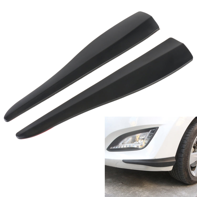 1 Pair Car Solid Color Silicone Bumper Strip, Style: Long, Solid Color