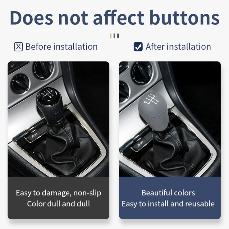 For Volkswagen 5-speed Car Silicone Dustproof Shift Knob Gear Protective Cover