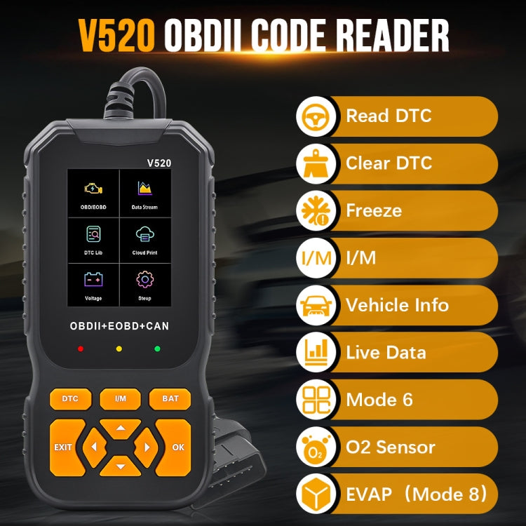 Handheld Portable Car Engine Fault Diagnostic Tool