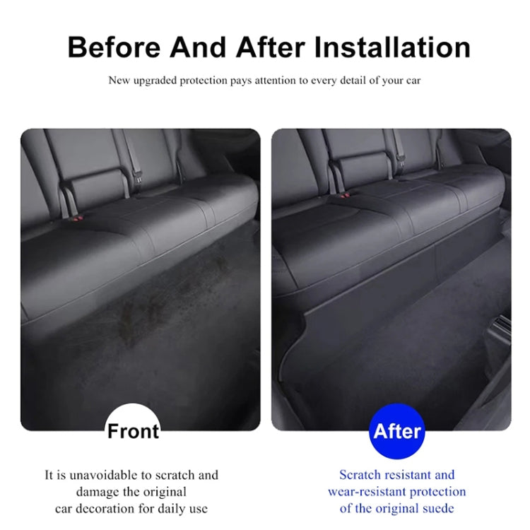 For Tesla Model Y 2pcs / Set Car Rear Seat Lower Protection Panel, Rear Seat Lower Protection Panel