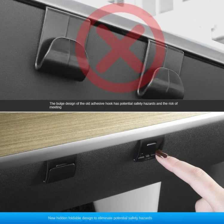 For Tesla Model Y 2022-2023 Car Co-pilot Glove Box Hidden Hook, Co-pilot Glove Box Hook