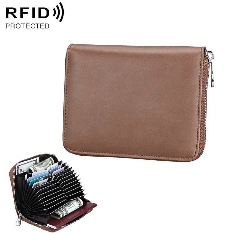 Antimagnetic RFID Multi-functional Genuine Leather Card Package