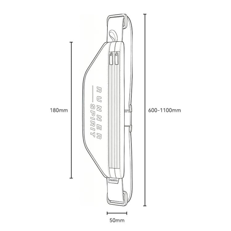 Yesido WB67 Double Zip Running Waist Bag IPX6 Waterproof Reflective Large Capacity Pouch for Sports