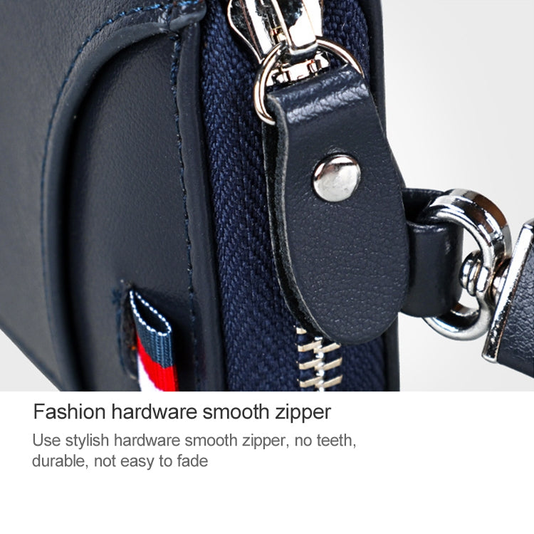 9102 Multi-function Waist Hanging Leather Zipper Wallet Keys Holder Bag
