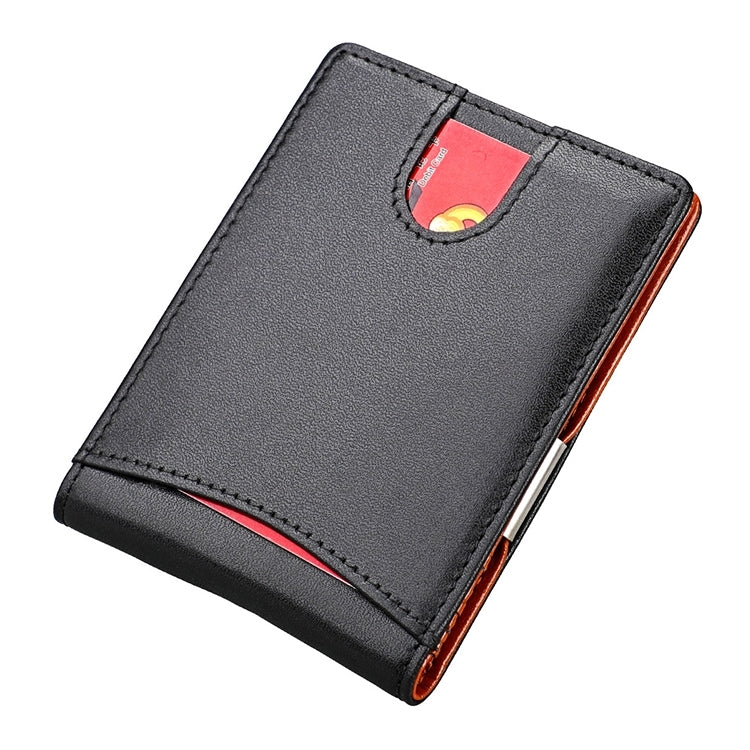 9602 Antimagnetic RFID Mini Crazy Horse Texture Leather Wallet Billfold, 9602