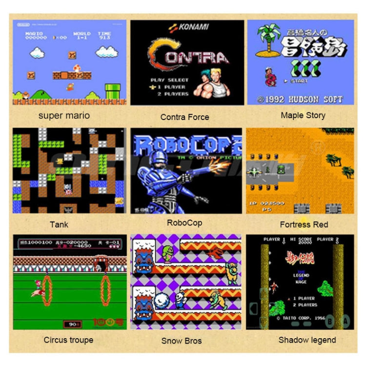 Retro Classic TV Mini Game Console, Built-in 620 Games, EU Plug