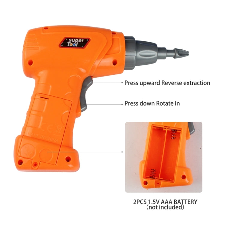 MoFun 608 237 PCS DIY Disassembly Screw Nut Electric Drill Jigsaw Puzzle Educational Toys with Nut Electric, 608 237 PCS