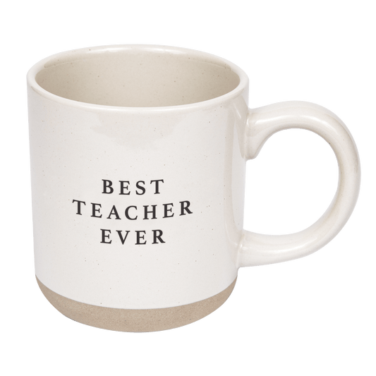Best Teacher Ever 14 oz Stoneware Coffee Mug