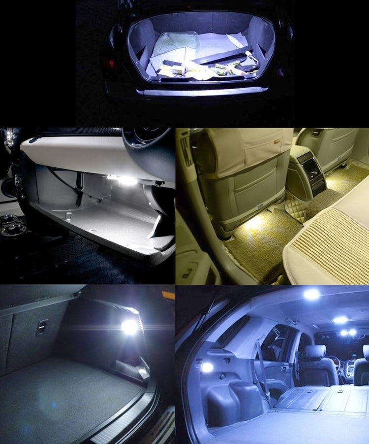 2 PCS 39mm Festoon 3W 300LM White Light 8 LED 3528 SMD Canbus Error-Free Car Reading Lamps, DC 12, 39mm
