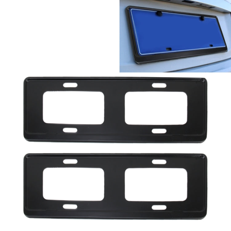 2 PCS Car License Plate Frames Stainless Steel License Plate Frame, Stainless Steel, Stainless Steel License Plate Frame