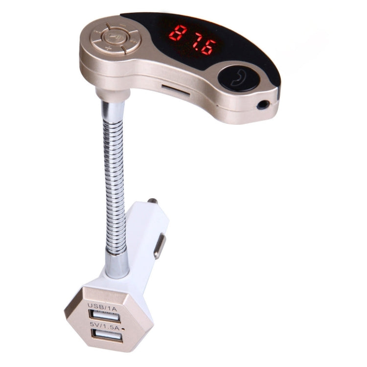 GT86 Dual USB Charger Car Bluetooth FM Transmitter Kit, Support LCD Display / TF Card Music Play / Hands-free, GT86 (Black), GT86 (Gold), GT86 (Silver)