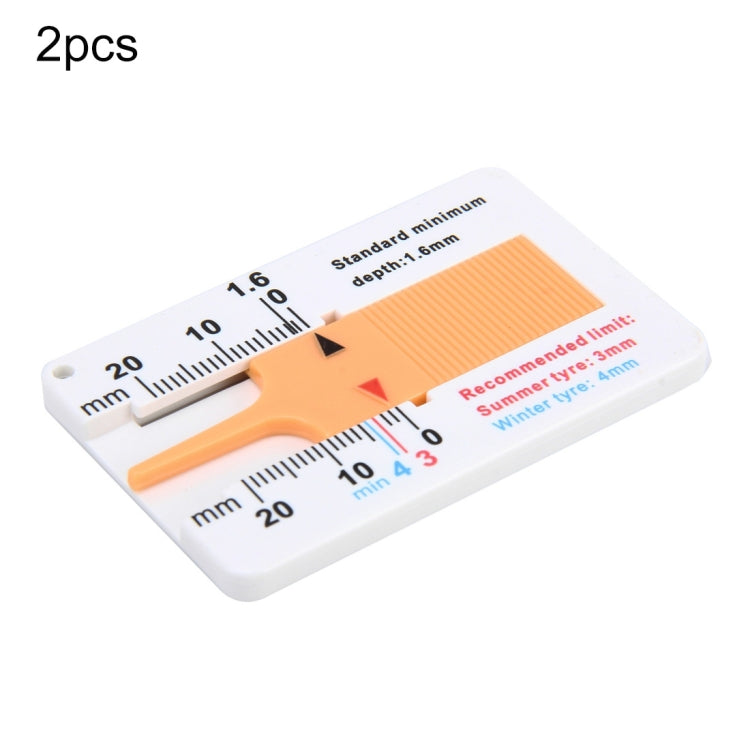 2pcs 0-20mm Plastic Tread Plan Refinding Rounds Refinding Outcome Exists Tread Tablets Plastic Tire Tread Depth Gauge, Plastic Tire Tread Depth Gauge, Plastic Tire Tread Depth Gauge(Blue)