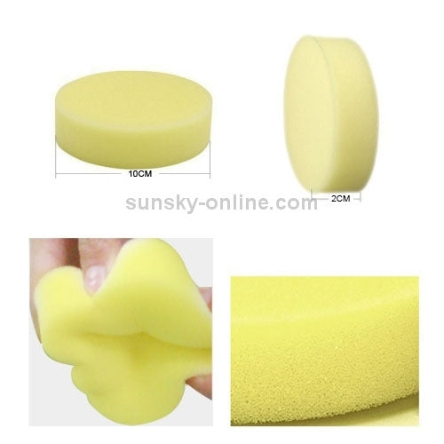 10 PCS Household Cleaning Sponge Car Sponge Ball Car Wash Sponge,Size：10 x 10 x 2cm, 10 PCS Wash Sponge