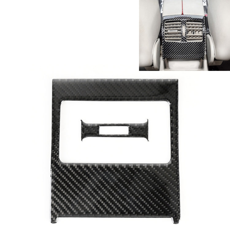 2 PCS Car Rear Air Outlet Frame Carbon Fiber Decorative Sticker for Mercedes-Benz W204 2007-2013, Rear Air Outlet Frame