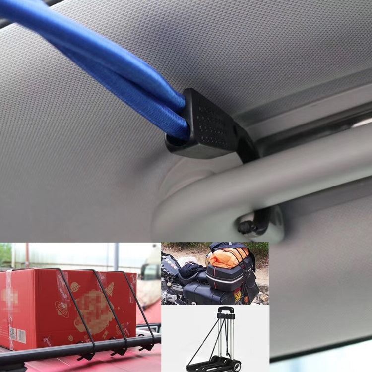 Reusable Car Fastening Rope Car Adjustable Elastic Rope Trunk Storage Hooks Strap Fastening Vehicle Fastening Rope, Length: 1.5m