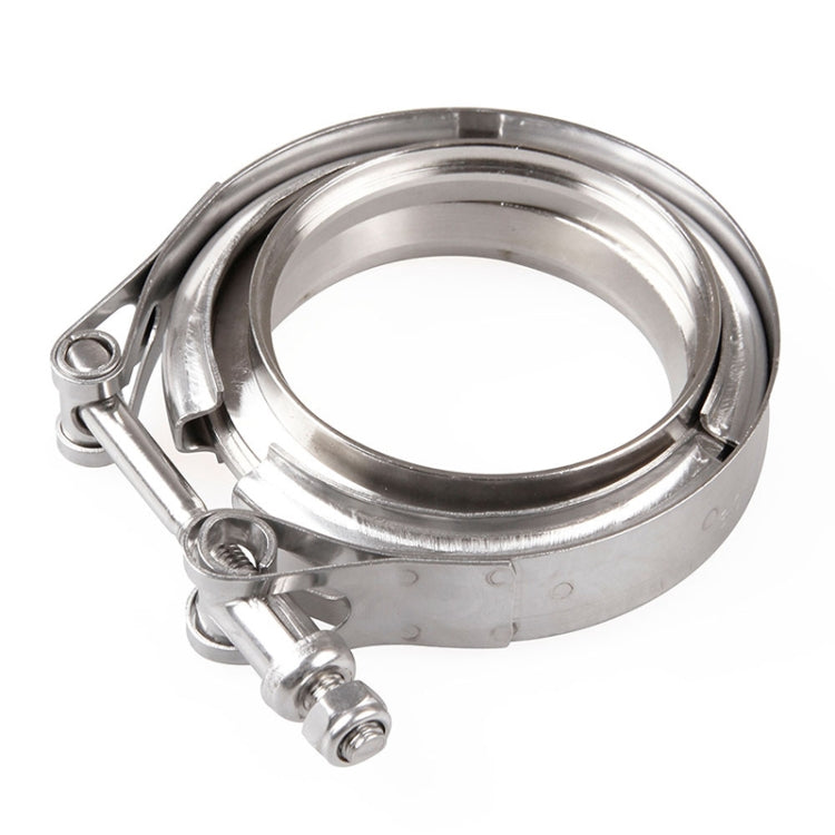 4 inch Car Turbo Exhaust Downpipe V-Band Clamp Stainless Steel 304 Flange Clamp, 4 inch V-Band Clamp