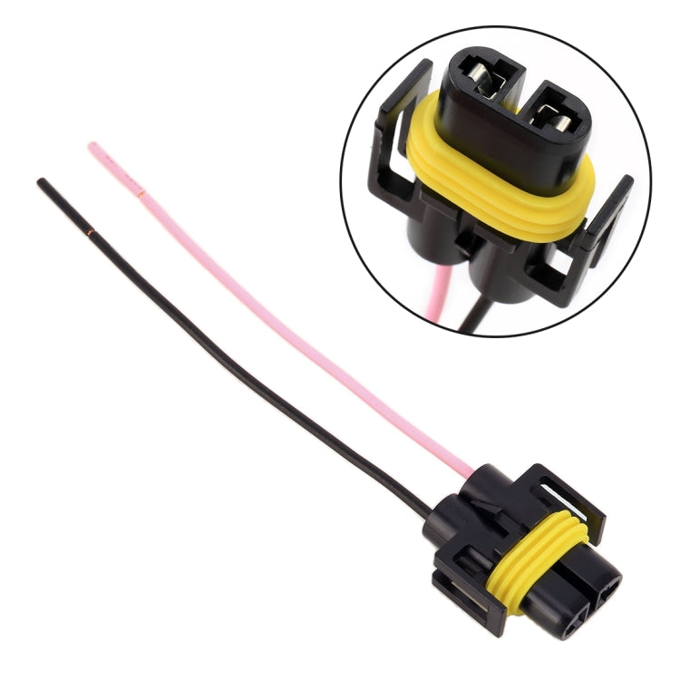 H11 Bulb Holder Base Male Socket with Wire, H11