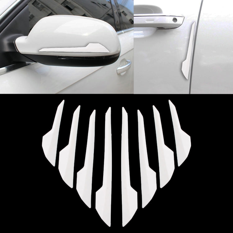 8 PCS Car Vehicle Door Side Guard Anti Crash Strip Exterior Avoid Bumps Collsion Impact Protector Sticker, R-2119 Door Edge Guards, Door Side Guard, R-2119