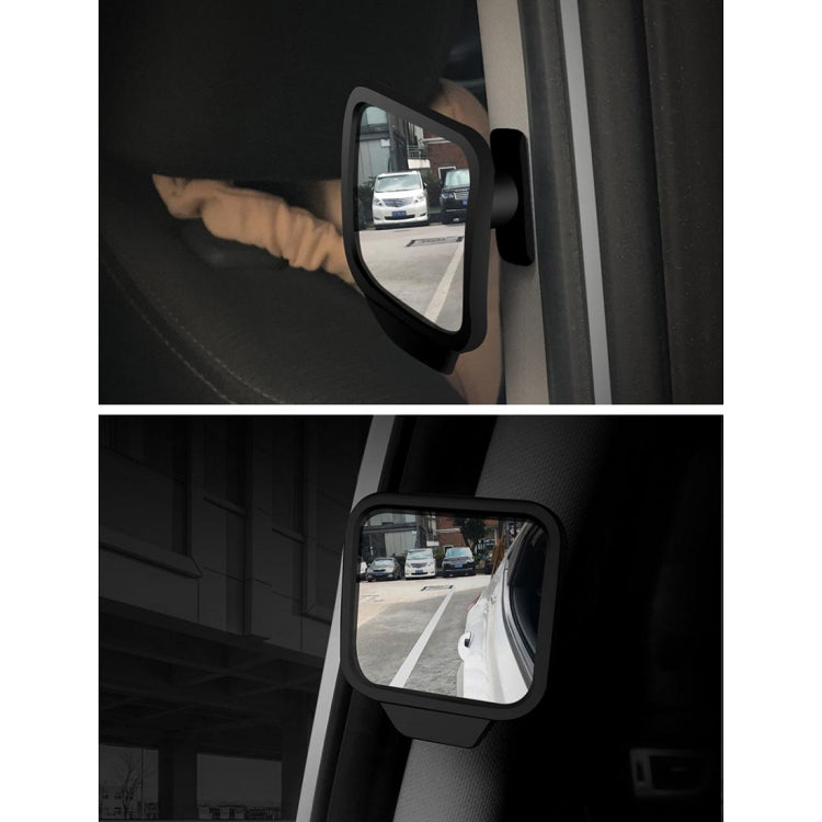 3R-2130 Car Truck Interior Adjustable Wide Angle Rear View Blind Spot Mirror, Size: 7*6.5*1cm, 3R-2130