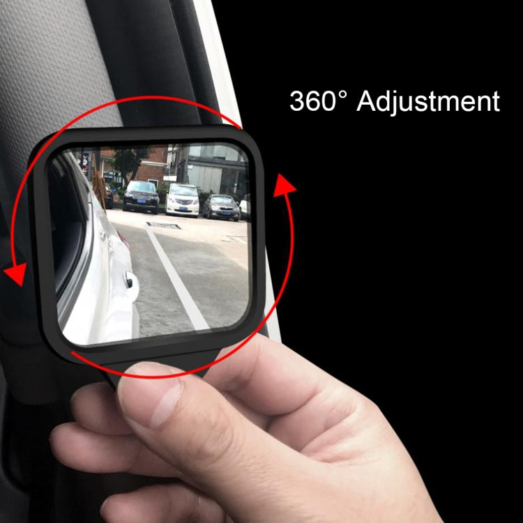 3R-2130 Car Truck Interior Adjustable Wide Angle Rear View Blind Spot Mirror, Size: 7*6.5*1cm, 3R-2130