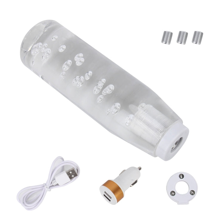 Universal Car Truck Transparent Bubble Colors LED Light Shift Knob Gear Lever Shifter, Length: 15cm, Length: 15cm