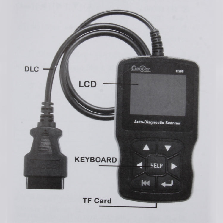C500 Code Scanner 320*240 Pixel Display Car Scanner  Fault Code Reader Scanner Update Online Automotive Diagnostic Tool, Support SD card, C500