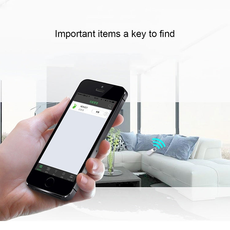 R2 Smart Wireless Bluetooth V4.0 Tracker Finder Key Buckle Anti- lost Alarm Locator Tracker(White)