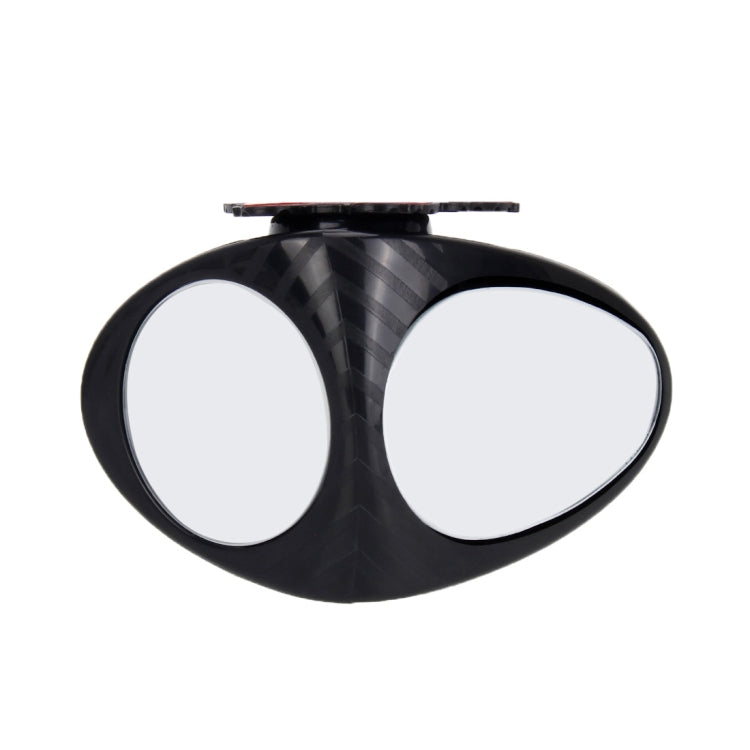 3R-046 360 Degrees Rotatable Right Blind Spot Side Assistant Mirror for Auto Car, Right Black, Right White