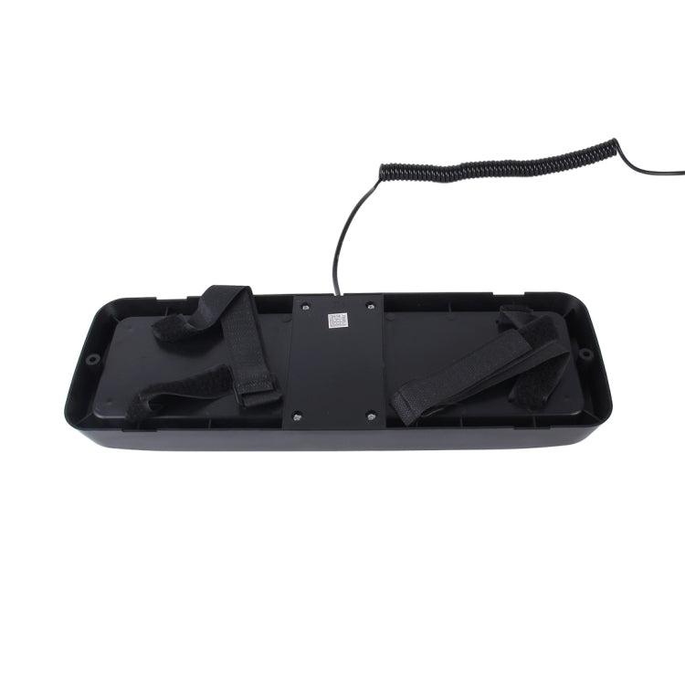 High qulaity DC 12V,9W LED Waterproof Car Sunshade Yellow Light + White Light Warning Lights Strobe Emergency Lights Flashing Light with 12 Kinds Flash Patterns, Yellow+White