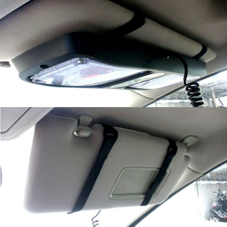 High qulaity DC 12V,9W LED Waterproof Car Sunshade Yellow Light + White Light Warning Lights Strobe Emergency Lights Flashing Light with 12 Kinds Flash Patterns, Yellow+White