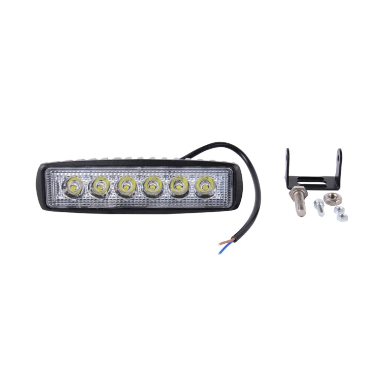 DC 10-30V 18W 1500LM 6500K Waterproof Vehicle Car Boat Marine External Work Lights Emergency Lights 30 Degrees Adjustable Spot Light LED Car Bulbs with 6 Intense Wafer LED Lights, Spot Light+18W 1500LM+6500K