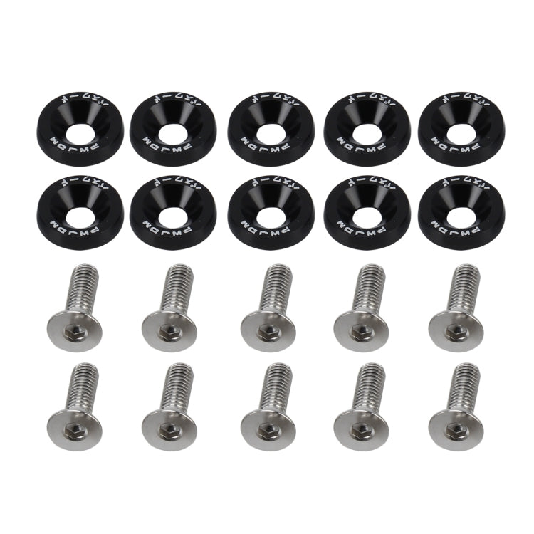 10 PCS Car Modified Screw Gaskets Bodywork Stainless Steel Gasket Bolts, Diameter: 19mm