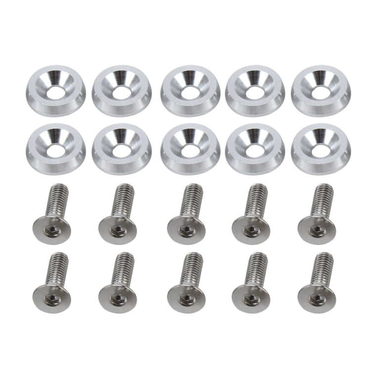 10 PCS Car Modified Screw Gaskets Bodywork Stainless Steel Gasket Bolts, Diameter: 19mm