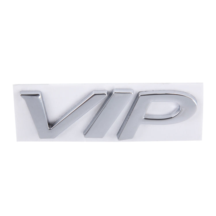 VIP Shape Shining Metal Car Free Sticker, Letter