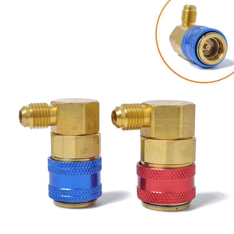 Car Air Conditioning Fluorine 90 Degree Quick Joints, 90 Degree